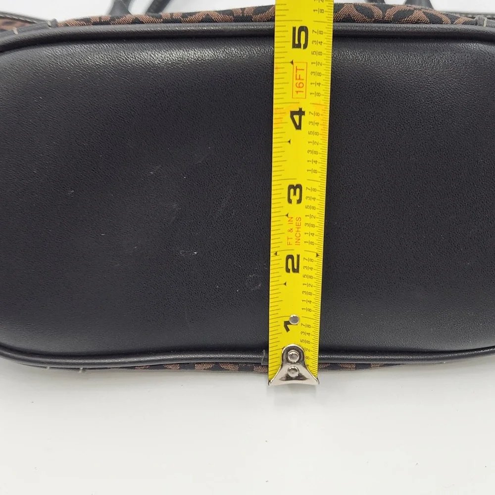 Relic Satchel Purse Brown and‎ Black Faux Leather Handbag RL5987 12x8x5